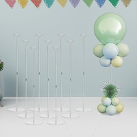 Support à ballons en acrylique transparent pour centre de table, décoration de fête