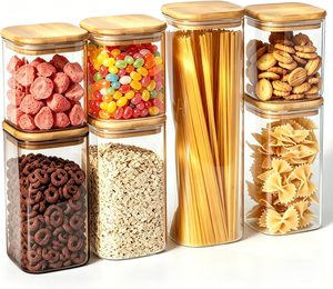 Airtight Bamboo Food <b>Storage</b> Container Eco-Friendly & Dustproof 800ml Capacity Modern Luxury Design - Product Image 1
