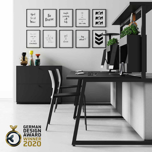 Escritorio de diseño italiano con caja de almacenamiento y estante, madera de alta calidad, estilo minimalista y contemporáneo - Product Image 6