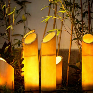 Outdoor Bamboo <b>Tube</b> Decorative Light Landscape Lamp for Garden Pathway and Theme Park Lighting - Product Image 1