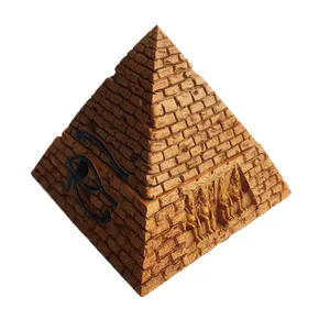 Egyptian tourist souvenirs three-dimensional hand-painted pyramid decoration pieces creative jewelry box handicrafts decoration