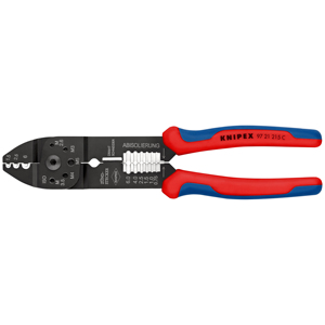 Alicates de crimpado Knipex 97 21 215 C, pelacables y cortador para trabajos eléctricos - Product Image 1