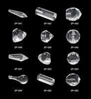 Fixations d'extrémité en cristal EP-055 pour lustres et rideaux à fibres optiques pour câble à fibres PSSOF-1*0.75