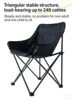 Chaise pliante carrée à dossier haut réglable en tissu Oxford, 3 niveaux de réglage, pour utilisation en extérieur, en salle de sport et à l'hôtel
