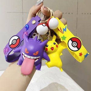 Llavero Oficial Pokémon <span class=keywords><strong>Gengar</strong></span> con Diseño de Mosquetón, Colgante para <span class=keywords><strong>Mochila</strong></span> de Hombre y Mujer, Figura de Goma Divertida para Llavero con Mosquetón - Product Image 2