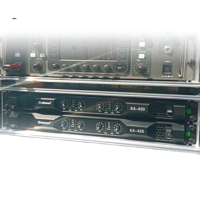 Sound Equipment Power Amplifier 400watts Digital Class d 1u Amplifier 4CH Karaoke Amplifier