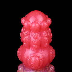 2025 Fantasy Silicone Anal <strong>Plug</strong> Red Monster Style <strong>Butt</strong> <strong>Plug</strong> with Texture Design for Men and Women Wholesale - Product Image 2