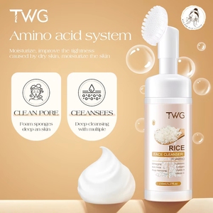 <span class=keywords><strong>Nettoyant</strong></span> moussant pour le <span class=keywords><strong>visage</strong></span> au riz TWG avec tête de brosse 150ml, anti-acné, nettoyage en profondeur, resserrement des <span class=keywords><strong>pores</strong></span>, blanchissant, <span class=keywords><strong>nettoyant</strong></span> facial au riz - Product Image 4
