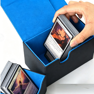 Caja de Almacenamiento de Cartas Coleccionables de Doble Compartimento, Popular, de Cuero PU, Unisex, para Juegos de Cartas - Product Image 2