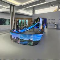 Écran LED flexible d'intérieur P1.86 Module souple |   Panneau LED flexible haute résolution pour murs courbes et installations créatives