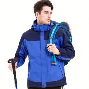 Veste coupe-vent design pour homme, automne-hiver, softshell, pour activités de plein air, camping, escalade - Product Image 3