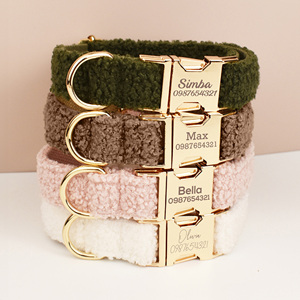 <span class=keywords><strong>Collar</strong></span> de perro de lujo de alta calidad con nombre grabado, oso de peluche, conjunto de <span class=keywords><strong>collar</strong></span> y correa de perro personalizado - Product Image 1