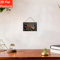 Décoration murale en bois vintage imprimée en 2D « Coin lecture », panneau de bibliothèque pour bureau à domicile, décoration murale rustique pour les amoureux des livres