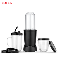 Mini mixeur électrique portable avec récipient en plastique et commande par bouton pour la préparation de smoothies