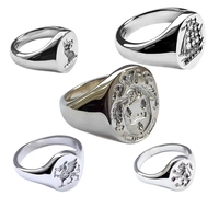 Beadsnice Handgefertigter Maßgeschneiderter 925 Silber Siegelring mit Gravuroption für Personalisiertes Handgemachtes Geschenk