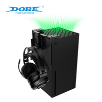 Accessoires de jeu DOBE, housse anti-poussière avec support de fixation pour casque pour Xbox Series X