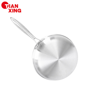 Tianxing 22/24/26/28/30/32cm triply thép không gỉ nấu ăn <span class=keywords><strong>Pan</strong></span> cảm ứng trứng Omelet Chảo chống dính sâu Frying <span class=keywords><strong>Pan</strong></span> với nắp - Product Image 2