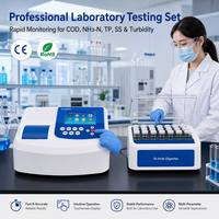 Analyseur de qualité de l'eau de paillasse TR6900C avec écran couleur 5 pouces, testeur COD, azote ammoniacal, phosphore total, turbidité, SS, 16 points de mesure