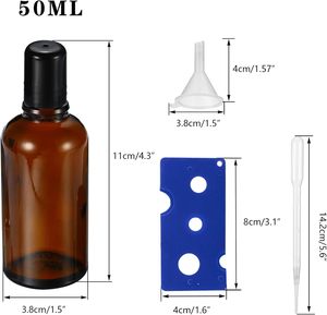 Fine Mist Sprayers 4 oz Amber Boston Round Glass <b>Bottles</b> <b>Empty</b> <b>Spray</b> Atomizer for Essential Oils Aromatherapy Cosmetic <b>Sprays</b> - Product Image 4