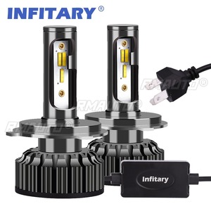 Par de Bombillas LED para Faros Delanteros de Coche H4 H7 IP67 3300LM con Cambio de 3 Colores 3000K 4300K 6500K, Luces Antiniebla para Auto - Product Image 2