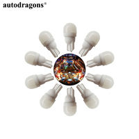 مصابيح LED مضادة للوميض بغطاء مصقول AC 6.3V طراز 194 T10 # أضواء LED للعبة البينبول 555 5050SMD # مصباح LED 47 6V 44 بتقنية Ba9s للعبة البينبول