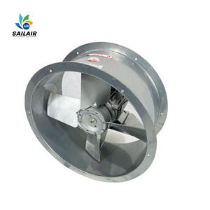 Антикоррозийный и высокотемпературный дымостойкий осевой вентилятор, мощный осевой вентилятор для цехов и заводских зданий - Product Image 2
