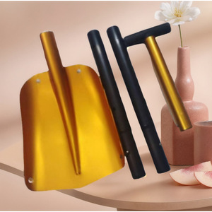 Pala de Aluminio Plegable Multifunción de 110 cm para Exteriores, Montable en Vehículos, Portátil y Desmontable, Color Dorado - Product Image 3