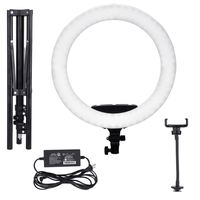 Lampe Annulaire LED de 18" Professionnelle pour Photos, Maquillage et Selfies