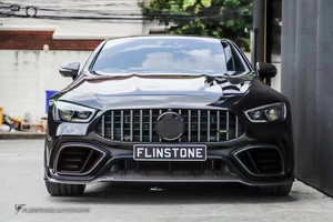 ชุดแต่งรอบคันสำหรับ Mercedes AMG GT63 รุ่นอัพเกรดสไตล์ Babos คาร์บอนไฟเบอร์ ประกอบด้วยลิ้นหน้า สเกิร์ตข้าง ดิฟฟิวเซอร์ สปอยเลอร์ และท่อไอเสีย - Product Image 4