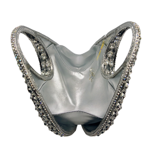 Bolso de Noche Metálico de Lujo en Forma de Abanico con Asa Superior, Bolso de Mano Dorado para Bodas y Galas, Venta al por Mayor OEM - Product Image 6