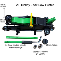 Service de levage rapide, capacité 2000 kg, kits de crics plats avec douilles