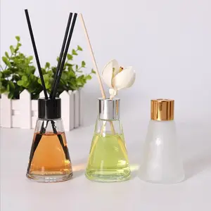 Bouteille d'aromathérapie conique 30ml 50ml sans feu bouteille d'aromathérapie en verre séparé bouteille d'expansion en rotin