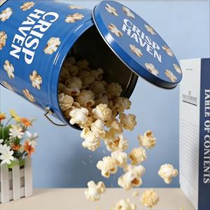 Lata de <span class=keywords><strong>Palomitas</strong></span> de Maíz Navideña Personalizada al por Mayor de 3.5 Galones y 24 oz, Cubo de Hielo para Cerveza, Latas Vacías con Tapas, Lata de <span class=keywords><strong>Palomitas</strong></span> de Maíz de 1 Galón - Product Image 6
