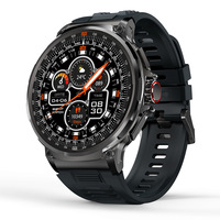 Montre connectée Android 1,85 pouces AMOLED avec moniteur de fréquence cardiaque et SpO2, boîtier en alliage d'aluminium résistant à l'eau, unisexe