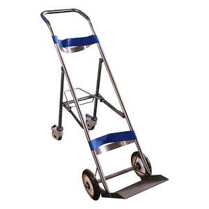 YONGFA YFQ-070 taşınabilir paslanmaz çelik katlanır oksijen silindiri arabası 4 tıbbi tekerler ile hastane kullanımı için - Product Image 6