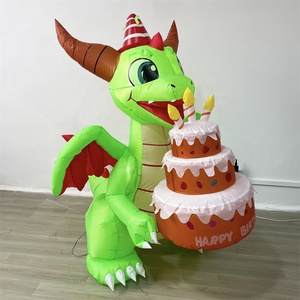 Decoraciones al aire libre inflables 5 pies inflables cumpleaños dinosaurio pastel <span class=keywords><strong>para</strong></span> fiesta de <span class=keywords><strong>feliz</strong></span> cumpleaños - Product Image 4