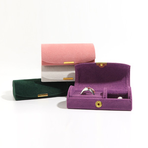 Étui de rangement pour bijoux en velours de qualité supérieure, étui de voyage de luxe pour bijoux, vente en gros - Product Image 4