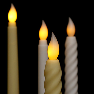 Flameless côn nến cho trang trí nội thất Pin hoạt động nhấp nháy LED Faux nến cho Giáng sinh tiệc cưới - Product Image 3