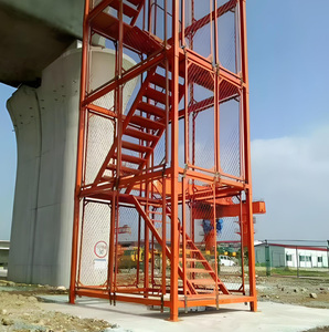 Khung thép hiện đại giàn giáo lồng xây dựng ngoài trời thang an toàn bởi nhà sản xuất nhà cung cấp vật liệu Cầu Thang sắt - Product Image 5