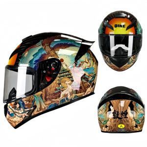 Chine Fabrication Fourniture Casque de Moto Intégral Boîtier ABS CCC Approuvé QK111 pour Adultes - Product Image 5