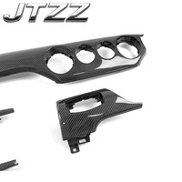 Kit de garnitures intérieures en fibre de carbone pour Ford Mustang Shelby S550, couvre-tableau de bord, panneau de commande de la console centrale, intérieur de voiture 2015-2023