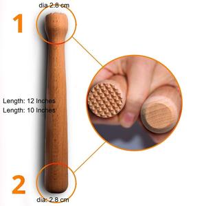 Durable 10 pulgadas de madera Mojito Muddler Cocktail Masher Design para Mellada fruta menta Lima limón hierba-Bar Accesorios - Product Image 1