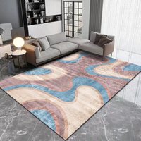 Tapis irréguliers longs rose doux enfants salon chambre tapis de sol Shaggy tapis en peluche soyeux
