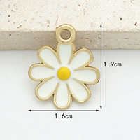 Liontin Bunga Enamel Cantik Sakura, Cocok untuk Kalung, Perlengkapan Pembuatan Perhiasan Buatan Tangan DIY
