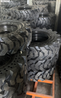 Hochwertiger Voll gummireifen Großhandel aus China Bias Design für Bagger lader Kompakt lader Gebrauchte Felge 10 16.5OTR Reifen