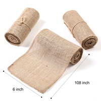 Nœuds de chaise en toile de jute naturelle, style campagnard vintage, pour mariage