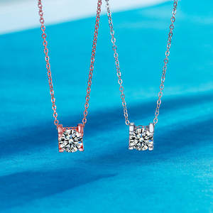 Mylove joyería 925 plata esterlina 1.0ct moisannite diamante <span class=keywords><strong>tauren</strong></span> colgante collar para mujeres con certificado GRA - Product Image 4