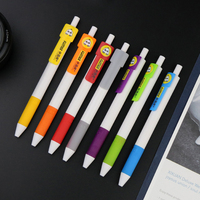 Stylo gel en plastique avec logo personnalisé et clip code QR, cadeau promotionnel coloré pour les salons professionnels et la promotion d'événements