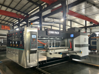 Máquina Automática para Fabricación de Cajas de Cartón con Control Computarizado Completo, Máquina de Impresión y Ranurado de Cartón