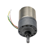 Motor Gearbox DC 24V 37mm Kecil yang Dapat Disesuaikan dari Pabrik untuk Sepeda Listrik, Rumah Pintar, Perahu & Aplikasi Kipas